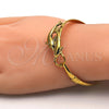 Aro Individual 07.192.0020.1.04 Oro Laminado, Diseño de Delfín, Pulido, Tono Dorado (05 MM Thickness, Size 4 (2.25 Diameter))