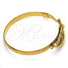Aro Individual 07.192.0020.1.04 Oro Laminado, Diseño de Delfín, Pulido, Tono Dorado (05 MM Thickness, Size 4 (2.25 Diameter))
