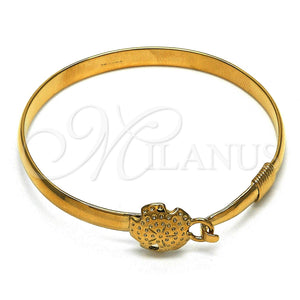 Aro Individual 07.192.0014.1.04 Oro Laminado, Pulido, Tono Dorado (05 MM Thickness, Size 4 (2.25 Diameter))