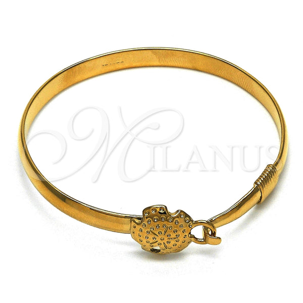 Aro Individual 07.192.0014.1.04 Oro Laminado, Pulido, Tono Dorado (05 MM Thickness, Size 4 (2.25 Diameter))