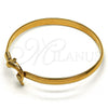 Aro Individual 07.192.0013.1.04 Oro Laminado, Diseño de Delfín, Pulido, Tono Dorado (05 MM Thickness, Size 4 (2.25 Diameter))