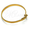 Aro Individual 07.192.0013.1.04 Oro Laminado, Diseño de Delfín, Pulido, Tono Dorado (05 MM Thickness, Size 4 (2.25 Diameter))