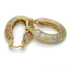 Argolla Pequeña 02.102.0017.20 Oro Laminado, Pulido, Tres Tonos