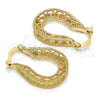 Argolla Pequeña 02.102.0029.20 Oro Laminado, Pulido, Tres Tonos