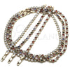 Collar y Pulsera 06.284.0001.2 Oro Laminado, con Multicolor Zirconia Cubica, Pulido, Tono Dorado