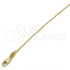 Gargantilla Basica 04.65.0180.18 Oro Laminado, Diseño de Rolo, Pulido, Tono Dorado (01 MM Thickness, 18 Inches Length)