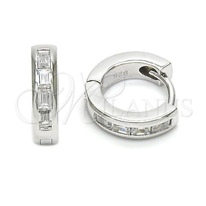 Argolla Huggie 02.174.0070.10 Plata Rodinada, Pulido, Rodinado