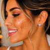 Arete Dormilona 02.186.0028 Plata Rodinada, Diseño de Corazón, con Zirconia Cubica Blanca, Pulido, Rodinado