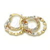 Argolla Pequeña 02.65.2629.20 Oro Laminado, Diamantado, Tres Tonos