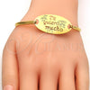 Aro Individual 07.110.0010.05 Acero Inoxidable, Pulido, Tono Dorado (04 MM Thickness, Size 5 (2.50 Diameter))