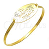 Aro Individual 07.110.0010.05 Acero Inoxidable, Pulido, Tono Dorado (04 MM Thickness, Size 5 (2.50 Diameter))