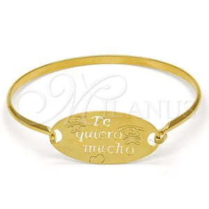 Aro Individual 07.110.0010.05 Acero Inoxidable, Pulido, Tono Dorado (04 MM Thickness, Size 5 (2.50 Diameter))