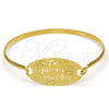 Aro Individual 07.110.0010.05 Acero Inoxidable, Pulido, Tono Dorado (04 MM Thickness, Size 5 (2.50 Diameter))