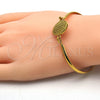 Aro Individual 07.110.0015.04 Acero Inoxidable, Diseño de Amor, Pulido, Tono Dorado (04 MM Thickness, Size 4 (2.25 Diameter))