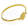 Aro Individual 07.110.0015.04 Acero Inoxidable, Diseño de Amor, Pulido, Tono Dorado (04 MM Thickness, Size 4 (2.25 Diameter))