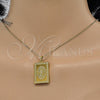 Dije Religioso 05.247.0006 Acero Inoxidable, Diseño de Divino Niño , Pulido, Tono Dorado