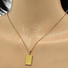 Dije Religioso 05.247.0007 Acero Inoxidable, Diseño de Divino Niño , Pulido, Tono Dorado