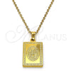 Dije Religioso 05.247.0007 Acero Inoxidable, Diseño de Divino Niño , Pulido, Tono Dorado