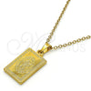Dije Religioso 05.247.0007 Acero Inoxidable, Diseño de Divino Niño , Pulido, Tono Dorado