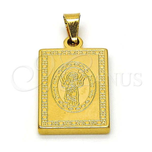 Dije Religioso 05.247.0007 Acero Inoxidable, Diseño de Divino Niño , Pulido, Tono Dorado