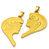 Dije Elegante 05.116.0048 Acero Inoxidable, Diseño de Corazón, Pulido, Tono Dorado