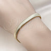 Pulsera Básica 04.213.0065.08 Oro Laminado, Diseño de Cola de Raton, Pulido, Tono Dorado (06 MM Thickness, 8 Inches Length)