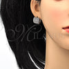 Argolla Huggie 02.267.0034.15 Rodio Laminado, con Zirconia Cubica Blanca, Pulido, Rodinado