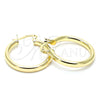Argolla Pequeña 5.134.026.25 Oro Laminado, Pulido, Tono Dorado