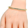 Aro Individual 07.307.0009.04 Oro Laminado, con Blanca Cristal, Pulido, Tono Dorado (04 MM Thickness, Size 4 (2.25 Diameter))