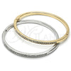 Aro Individual 07.307.0009.04 Oro Laminado, con Blanca Cristal, Pulido, Tono Dorado (04 MM Thickness, Size 4 (2.25 Diameter))