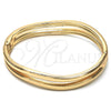 Aro Individual 07.307.0011.05 Oro Laminado, con Blanca Cristal, Pulido, Tono Dorado (12 MM Thickness, Size 5 (2.50 Diameter))