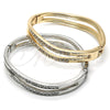 Aro Individual 07.307.0011.05 Oro Laminado, con Blanca Cristal, Pulido, Tono Dorado (12 MM Thickness, Size 5 (2.50 Diameter))