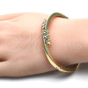 Aro Individual 07.307.0013.04 Oro Laminado, con Blanca Cristal, Pulido, Tono Dorado (04 MM Thickness, Size 4 (2.25 Diameter))