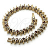 Pulsera Tennis 03.217.0002.6.08 Oro Laminado, con Rubi and Blanca Zirconia Cubica, Pulido, Tono Dorado (07 MM Thickness, 8 Inches Length)