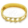 Aro Individual 07.252.0048.05 Oro Laminado, con Blanca Cristal, Pulido, Tono Dorado (12 MM Thickness, Size 5 (2.50 Diameter))