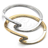 Aro Individual 07.252.0049.04 Oro Laminado, con Blanca Cristal, Pulido, Tono Dorado (04 MM Thickness, Size 4 (2.25 Diameter))