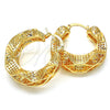 Argolla Mediana 02.170.0195.30 Oro Laminado, Pulido, Tono Dorado