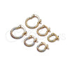 Argolla Pequeña 02.96.0084.15 Oro Laminado, Diamantado, Tono Dorado