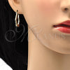 Argolla Pequeña 02.102.0042.25 Oro Laminado, Diamantado, Tres Tonos