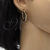 Argolla Pequeña 02.102.0042.25 Oro Laminado, Diamantado, Tres Tonos