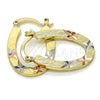 Argolla Pequeña 02.102.0045.20 Oro Laminado, Diamantado, Tres Tonos