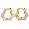 Argolla Pequeña 02.102.0048.25 Oro Laminado, Diamantado, Tres Tonos