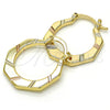 Argolla Pequeña 02.102.0050.25 Oro Laminado, Diamantado, Tres Tonos