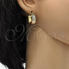 Argolla Pequeña 02.102.0054.20 Oro Laminado, Mate, Tres Tonos