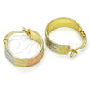 Argolla Pequeña 02.102.0054.20 Oro Laminado, Mate, Tres Tonos
