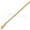 Gargantilla Basica 04.213.0066.20 Oro Laminado, Diseño de Bismarco, Pulido, Tono Dorado (Grosor 02.2 MM, 20 Pulgadas de Largo)