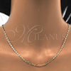 Gargantilla Basica 04.213.0070.18 Oro Laminado, Diseño de Mariner, Pulido, Tono Dorado (03 MM Thickness, 18 Inches Length)