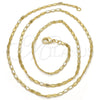 Gargantilla Basica 04.213.0071.20 Oro Laminado, Pulido, Tono Dorado (02 MM Thickness, 20 Inches Length)