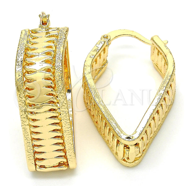 Argolla Pequeña 02.100.0068.20 Oro Laminado, Mate, Tono Dorado