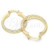 Argolla Pequeña 02.170.0197.1.25 Oro Laminado, Diamantado, Tono Dorado